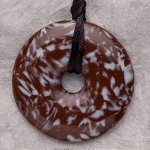 Teething Bling Pendant - Brown Snowflake